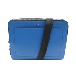 NEUF SACOCHE MONTBLANC URBAN LAPTOP CASE COBALT 124080 BANDOULIERE NEW BAG 940€