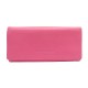 NEUF PORTEFEUILLE LONGCHAMP LE FOULONNE CUIR GRAINE ROSE PINK NEW WALLET 250€