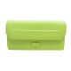 NEUF PORTEFEUILLE LANCEL NINON A09986 CUIR VERT GREEN LEATHER NEW WALLET 210€