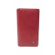 PORTEFEUILLE CHANEL CAMELIA LOGO CC CUIR GRAINE ROUGE LEATHER WALLET 1390€