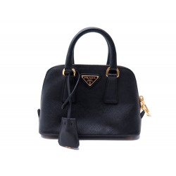 SAC A MAIN PRADA MINI EN CUIR SAFFIANO NOIR BLACK LEATHER HAND BAG PURSE 2000€