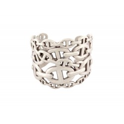 BRACELET HERMES CHAINE D'ANCRE ENCHAINEE TGM H109505B ARGENT 925 126.8GR 3100€