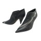 CHAUSSURES CELINE ESCARPINS ZIP 37 CUIR 322053NZPC NOIR LEATHER PUMPS SHOES 750€