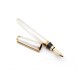 STYLO PLUME ST DUPONT GODRONNE EN METAL ARGENTE OR 18K FOUNTAIN PEN 420€