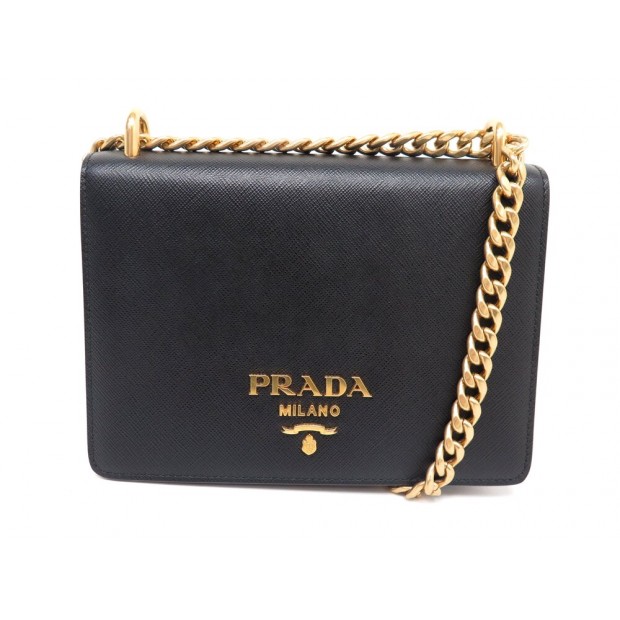 NEUF SAC A MAIN PRADA MINI CUIR SAFFIANO NOIR BANDOULIERE HAND BAG PURSE 2000€