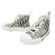 CHAUSSURES DIOR BASKETS MONTANTES B23 3SH118YJP 36.5 TOILE OBLIQUE SNEAKERS 990€