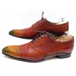 NEUF CHAUSSURES HENRIQUE ENKO 3002 9 43.5 RICHELIEU PERFORATION CUIR PATINE 650€