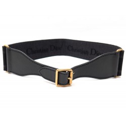 NEUF CEINTURE CHRISTIAN DIOR SIGNATURE LARGE B0001CBTE T80 TOILE CUIR BELT 1125€