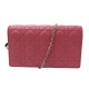 NEUF SAC A MAIN CHRISTIAN DIOR POCHETTE LADY CUIR ROSE BANDOULIERE BAG 2000€