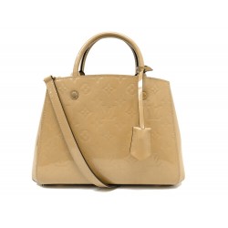 SAC A MAIN LOUIS VUITTON MONTAIGNE BB BANDOULIERE CUIR MONOGRAM VERNI BAG 2080€