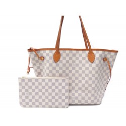 SAC A MAIN LOUIS VUITTON NEVERFULL MM EN TOILE DAMIER AZUR N40604 HAND BAG 1500€