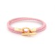 BRACELET HERMES GLENAN DOUBLE TOUR H071689 16 EN CUIR ROSE BANGLE STRAP 340€