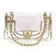 NEUF SAC A MAIN CHANEL TIMELESS 2.55 TRANSPARENT CLEAR PLASTIC HAND BAG 3500€