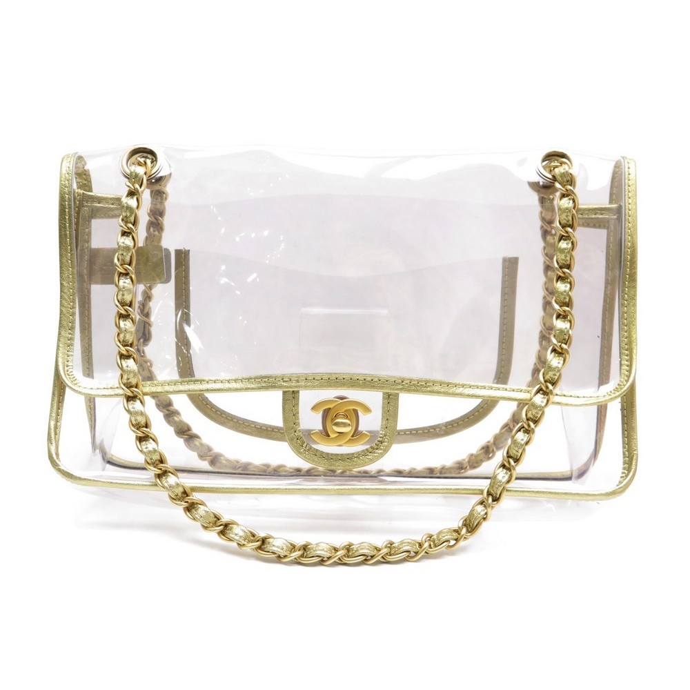 sac a main chanel timeless 2.55 transparent clear