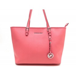 NEUF SAC A MAIN MICHAEL KORS JET SET TRAVEL 30S4STVT2L CABAS ROSE TOTE BAG 295€