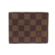 NEUF PORTEFEUILLE LOUIS VUITTON MULTIPLE TOILE DAMIER EBENE CANVAS WALLET 410€