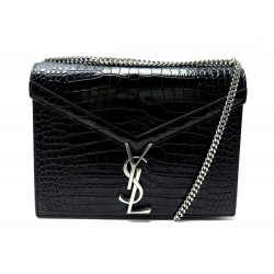 SAC A MAIN YVES SAINT LAURENT CASSANDRA 532750 CUIR FACON CROCODILE BAG 2550€