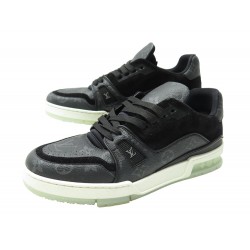 CHAUSSURES LOUIS VUITTON BASKETS LV TRAINER 1A8PU9 7.5 41.5 TOILE SNEAKERS 1020€