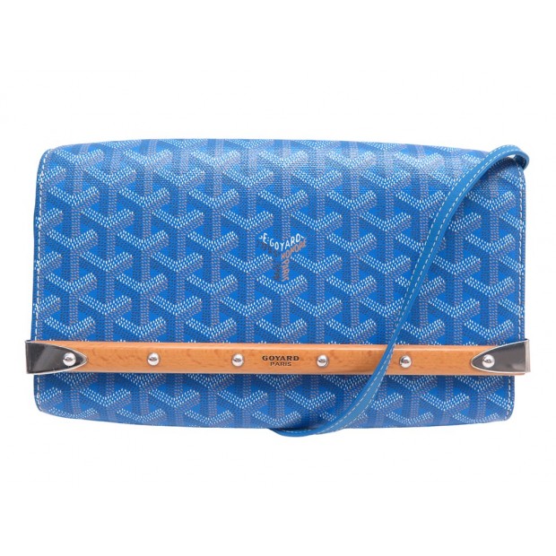 SAC A MAIN GOYARD MONTE-CARLO PM TOILE BLEUE BANDOULIERE BLUE HAND BAG PURSE