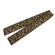 FOULARD LOUIS VUITTON TWILLY BANDEAU LEOPARD SPROUSE SOIE NOIR SILK SCARF 210€