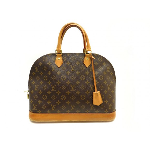 VINTAGE SAC A MAIN LOUIS VUITTON ALMA GM TOILE MONOGRAM M51130 HANDBAG 1950€