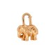 RARE CADENAS HERMES CHARM ELEPHANT METAL DORE PENDENTIF PORTE CLE GOLDEN PADLOCK