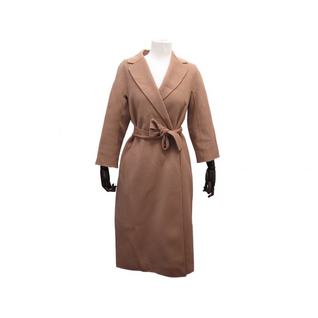 NEUF MANTEAU S' MAX MARA LONG 0120-030-535 XS 34 36-38 LAINE NEW WOOL COAT 645€