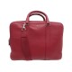 NEUF SACOCHE MONTBLANC PORTE DOCUMENTS CUIR SOFT GRAIN ROUGE BRIEFCASE BAG 1585€