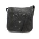 SAC A MAIN CHROME HEARTS GIBECIERE BANDOULIERE EN CUIR MARRON HAND BAG PURSE