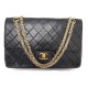 VINTAGE SAC A MAIN CHANEL TIMELESS CUIR MATELASSE NOIR BANDOULIERE BAG 10300€