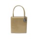 VINTAGE SAC A MAIN CHRISTIAN DIOR LADY CUIR VERNIS ET TOILE BEIGE HANDBAG 1800€