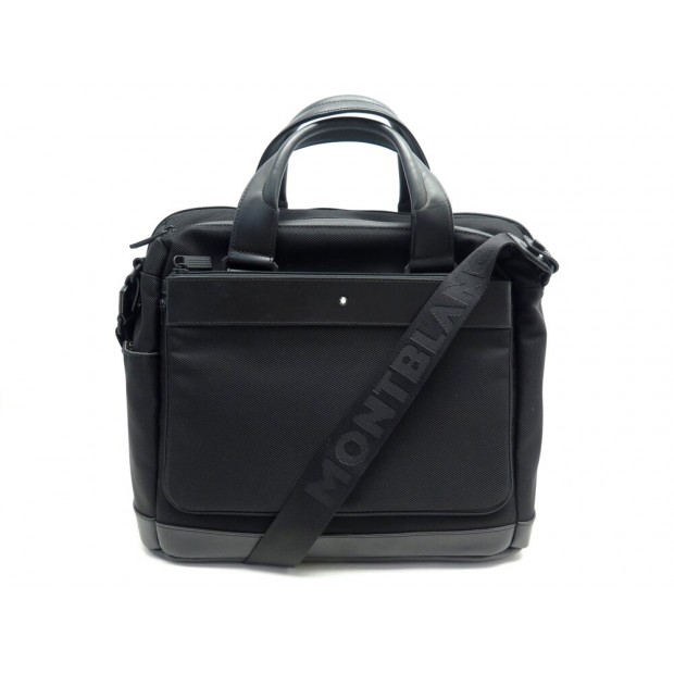 NEUF PORTE DOCUMENTS MONTBLANC NIGHTGFLIGHT 1117643 BANDOULIERE BRIEFCASE 900€