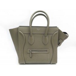 SAC A MAIN CELINE LUGGAGE PHANTOM M CABAS CUIR GRAINE ETOUPE HAND BAG 2600€