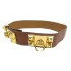 VINTAGE CEINTURE HERMES MEDOR COLLIER DE CHIEN CUIR PECARI 70 LEATHER BELT 3400€