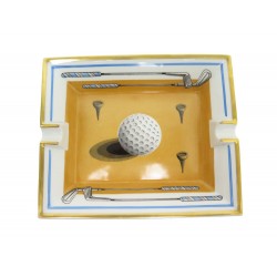 VINTAGE CENDRIER HERMES VIDE POCHE GOLF EN PORCELAINE EMPTY POCKET ASHTRAY 600€