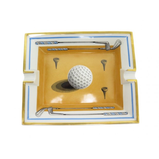 VINTAGE CENDRIER HERMES VIDE POCHE GOLF EN PORCELAINE EMPTY POCKET ASHTRAY 600€