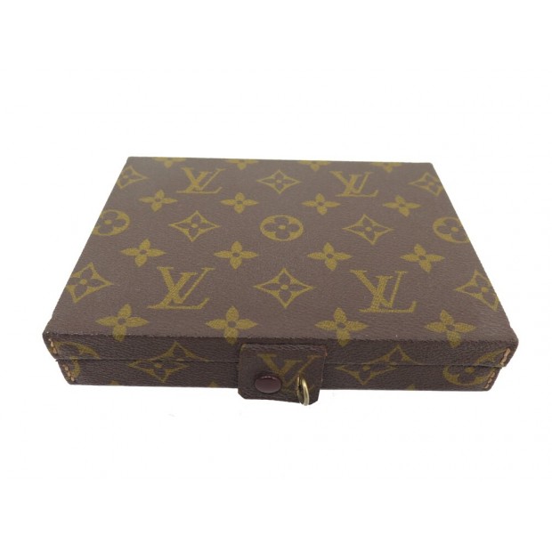 VINTAGE BOITE A BIJOUX LOUIS VUITTON EN TOILE MONOGRAM COFFRET CANVAS JEWEL BOX