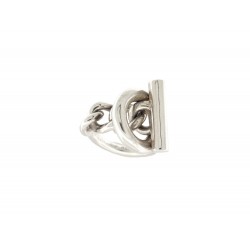 BAGUE HERMES CROISETTE GM TAILLE 54 ARGENT MASSIF 925 H104587B SILVER RING 580€