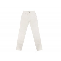 NEUF JEAN CHANEL SLIM BLANC P70206V61792 DENIM 34 XS NEW PANTS TROUSERS 1900€