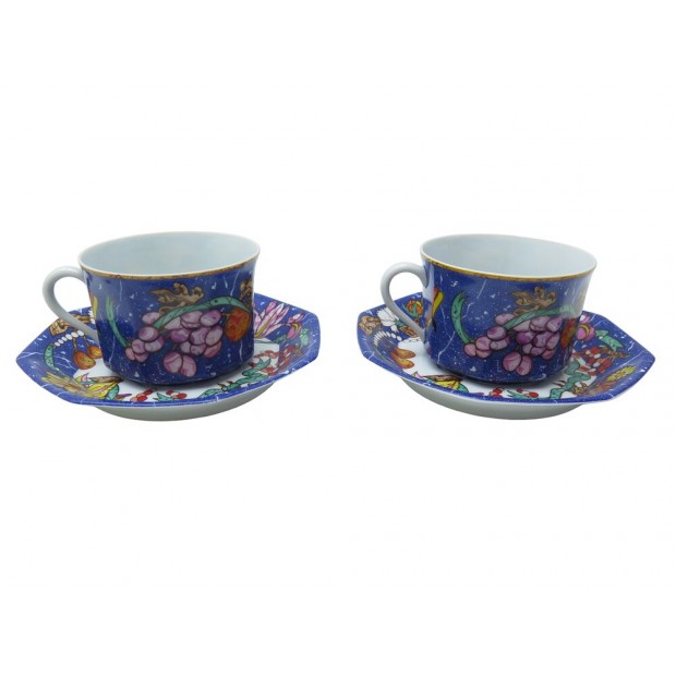 SERVICE A THE CAFE TASSE SOUCOUPE MARQUETERIE DE PIERRES D'ORIENT ET D'OCCIDENT