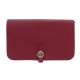 NEUF PORTEFEUILLE HERMES DOGON DUO CUIR TOGO NEW PORTE MONNAIE WALLET 1980€