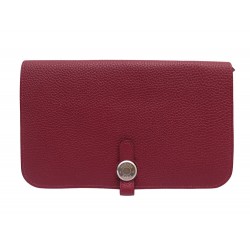 NEUF PORTEFEUILLE HERMES DOGON DUO CUIR TOGO NEW PORTE MONNAIE WALLET 1980€