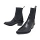 NEUF CHAUSSURES CHLOE NELLIE 042241 39.5 BOTTINES EN CUIR NOIR BOOTS SHOES 990€