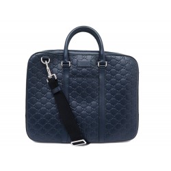 SACOCHE GUCCI 451169 CUIR LOGO EMBOSSE GUCCISSIMA GG BANDOULIERE BRIEFCASE 1800€