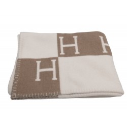 NEUF PLAID HERMES COUVERTURE AVALON BEBE LAINE CACHEMIRE H102704M BLANKET 950€