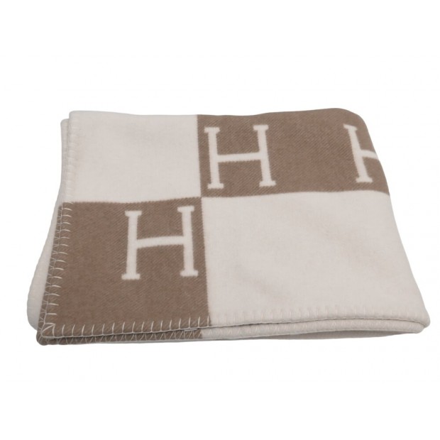 NEUF PLAID HERMES COUVERTURE AVALON BEBE LAINE CACHEMIRE H102704M BLANKET 950€