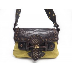 SAC A MAIN GUCCI PELHAM 144190 EN CUIR DE CROCODILE VELOURS HAND BAG PURSE 1390€