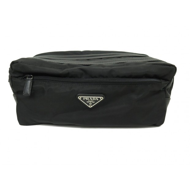 NEUF TROUSSE DE TOILETTE PRADA RE-NYLON CUIR SAFFIANO 2NA030 TRAVEL CLUTCH 770€