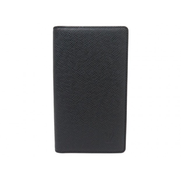 NEUF PORTEFEUILLE LONG LOUIS VUITTON CUIR TAIGA NOIR BLACK LEATHER WALLET 700€