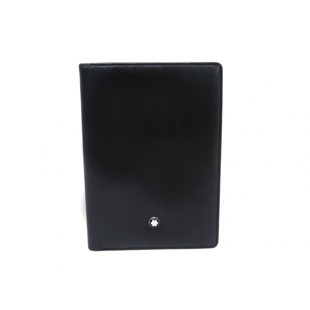 PORTEFEUILLE MONTBLANC MEISTERSTUCK 4CC 11987 PORTE CARTES CUIR NOIR WALLET 305€